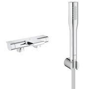 GROHE Mitigeur thermostatique Bain/Douche 1/2 Grohtherm 2000 34176001 & 27369000 Set de Douche Euphoria Cosmopolitan Stick (Import Allemagne), Chromé
