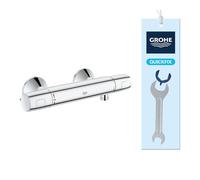 GROHE Mitigeur thermostatique de douche mural Precision Trend 34229002, chromé, anti-brûlure