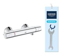 GROHE Mitigeur thermostatique de douche mural Precision Trend 34229002, chromé, anti-brûlure