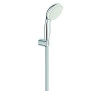 GROHE New Tempesta Classic, set support mural, 2 jets | Douchette avec support mural, montage facile, raccord universel, fabrication de qualité (chrome, 27799001)
