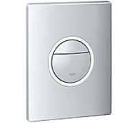 Grohe Nova Light Plaque de commande WC 38809000 double touche ou interrompable, avec LED, chromé