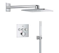 GROHE Pack douche encastrée SmartControl avec Vitalio SmartActive 310 Cube chrome 34875000