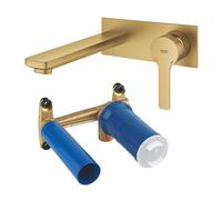 GROHE Pack mitigeur lavabo encastré + corps encastré pour mitigeur - Cool Sunrise brossé