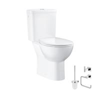 GROHE Pack WC à poser Bau Ceramic quickfix + Accessoires salle de bain Essentials Cube
