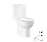 GROHE Pack WC à poser Bau Ceramic quickfix + Accessoires salle de bain Essentials Cube