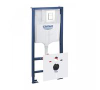 Grohe - Pack WC Bâti-support Rapid SL + Plaque de Commande Skate Cosmopolitan Blanc Alpin + Fixations + Set d'isolation (38528001-4)