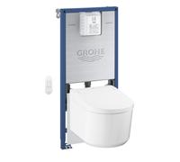 Grohe - Pack WC Bâti-support Rapid SLX + WC lavant suspendu Sensia Alpine + Fixations murales + Set d'isolation phonique (G36509SH0)