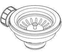 GROHE Pièce de rechange, bouchon de vidage pour baignoire | Bouchon de fermeture de rechange, sur mesure, montage facile (acier inox, 42589SD1)