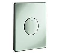 Grohe Plaque d'actionnement de patins 37547P00 chrome mat, actionnement par bouton-poussoir, montage vertical