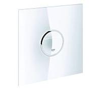 GROHE Plaque d'actionnement Ondus 38915LS0 – Rinçage 2 volumes – Blanc Lune