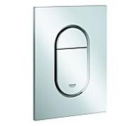 Grohe Plaque de finition Arena Cosmopolitan S 37624000, chromé , fonctionnement en 2 volumes / marche / arrêt