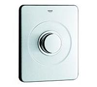 Grohe plaque de recouvrement 43193 Inox 43193000 avec l' actionnement du bouton-poussoir