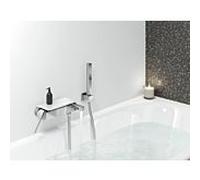 mitigeur Grohe Plus chromé , chromé jet laminaire, montage mural