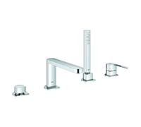 GROHE Plus Combiné monocommande 4 trous pour baignoire, montage sur gorge, saillie 211mm, avec accessoires, 29307003, Couleur: chrome