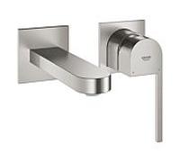 Grohe Plus jeu de garniture 29303DC3 supersteel, mitigeur lavabo 2 trous, saillie 14,7 cm