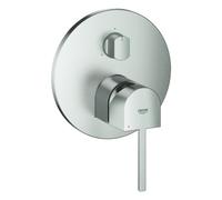GROHE Plus Mitigeur monocommandé, avec inverseur 3 voies, montage encastré, 24093DC3, Couleur: acier super