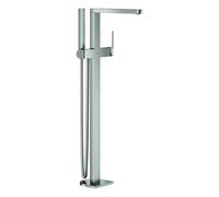 GROHE Plus Mitigeur monocommandé pour bain, à poser au sol, saillie 282mm, hauteur 861-965mm, avec ensemble de douche, 23846DC3, Couleur: acier super