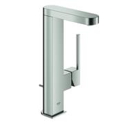 GROHE Plus Mitigeur monocommandé pour lavabo, L-Size, saillie 119mm, bec extractible, vidage à tirette, 23843DC3, Couleur: acier super