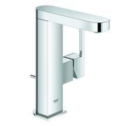 GROHE Plus Mitigeur monocommandé pour lavabo, M-Size, saillie 120mm, orientable, vidage à tirette, 23871003, Couleur: chrome