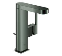 GROHE Plus Mitigeur monocommandé pour lavabo, M-Size, saillie 120mm, orientable, vidage à tirette, 23871AL3, Couleur: graphite dur brossé