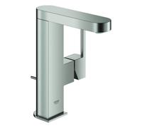 GROHE Plus Mitigeur monocommandé pour lavabo, M-Size, saillie 120mm, orientable, vidage à tirette, 23871DC3, Couleur: acier super