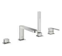 Grohe Plus - Mitigeur pour montage sur bord de baignoire, installation 4 trous, supersteel 29307DC3