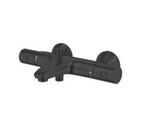 Grohe Precision Feel Mitigeur de bain thermostatique - apparent - noir mat 347882430