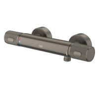 GROHE Precision Feel Mitigeur thermostatique pour douche, portée 313mm, 34790AL0, Couleur: graphite dur brossé