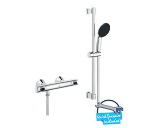 Grohe Precision Flow - Set de douche avec mitigeur thermostatique, chrome 34800001