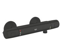 GROHE Mitigeur thermostatique mural pour douche Precision Trend 1022172432 noir mat