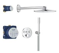 Grohe Precision SmartControl - Set de douche avec thermostat encastré, diamètre 31 cm, 2 jets, chrome 34874000