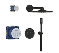 Grohe Precision Smartcontrol kit baignoire-douche encastré avec thermostat avec douche pluie noir 348742430