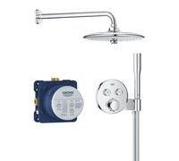 Grohe Precision SmartControl - Set de douche avec thermostat encastré, diamètre 26 cm, 3 jets, chrome 34878000