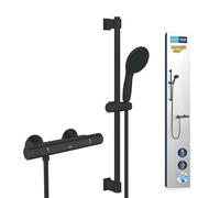 Grohe Precision Start ensemble de douche mural avec thermostat noir 345972431