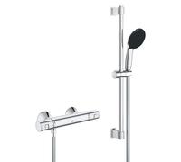 Grohe Precision Start Mitigeur thermostatique pour douche, avec ensembles de douche 600mm, 34597001, Couleur: chrome