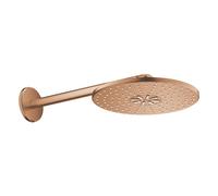 Grohe Quadra douche à effet de pluie avec bras 31x31 cm ronde Brushed Warm Sunset 26475DL0