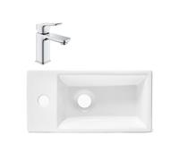 Grohe - QUICKFIX DICE Mitigeur lavabo, taille S + Lavabo suspendu Swiss Aqua Technologies 40,5x20,5x10,5cm (BA2-G1018570000-03)