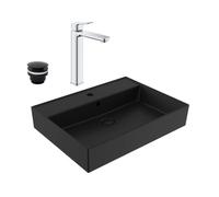 Grohe - QUICKFIX DICE mitigeur lavabo, taille XL + lavabo Swiss Aqua Technologies 60,5x46,5 cm (BA3-G1018920000-04)