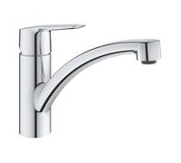 GROHE Mitigeur de cuisine monocommande Start – bec bas chromé, mousseur – 31138002