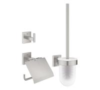 Grohe QuickFix Start Cube - Ensemble d'accessoires pour toilette, 3 en 1, supersteel 41123DC0