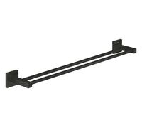 Grohe QuickFix Start Cube - Porte-serviettes double, noir mat 411042430