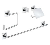 Grohe QuickFix Start Cube - Set d'accessoires de salle de bain 4 en 1, chrome 41115000