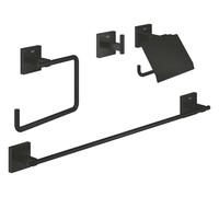 Set d'accessoires 4 en 1 - GROHE - 411152430 - Start Cube - Noir mat
