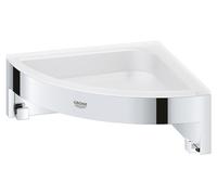 GROHE QuickFix - Start Cube - Tablette de douche d'angle - Finition chromée 41106000 (à visser ou à coller)