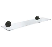 Grohe QuickFix Start - Étagère, longueur 5 cm, verre/noir mat 412022430