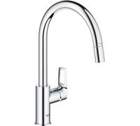 Grohe QuickFix Start Loop mélangeur de cuisine avec douchette extractible chrome rond
