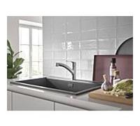 Grohe QuickFix Start mitigeur de cuisine 30531DC1 supersteel, double douchette extractible