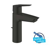 Grohe QuickFix Start - Mitigeur de lavabo avec bonde, démarrage à froid, noir mat 235522432