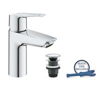 Grohe QuickFix Start - Mitigeur de lavabo avec vidage Push-Open, démarrage à froid, chrome 23551002
