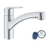 Grohe QuickFix Start - Mitigeur d'évier avec douchette extractible, chrome 30531001
